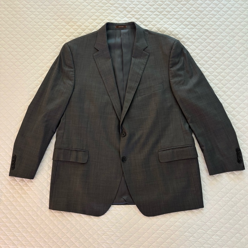 Peter Millar Gray Two Button Wool Blazer‎ Sport Coat Men’s Size 48R